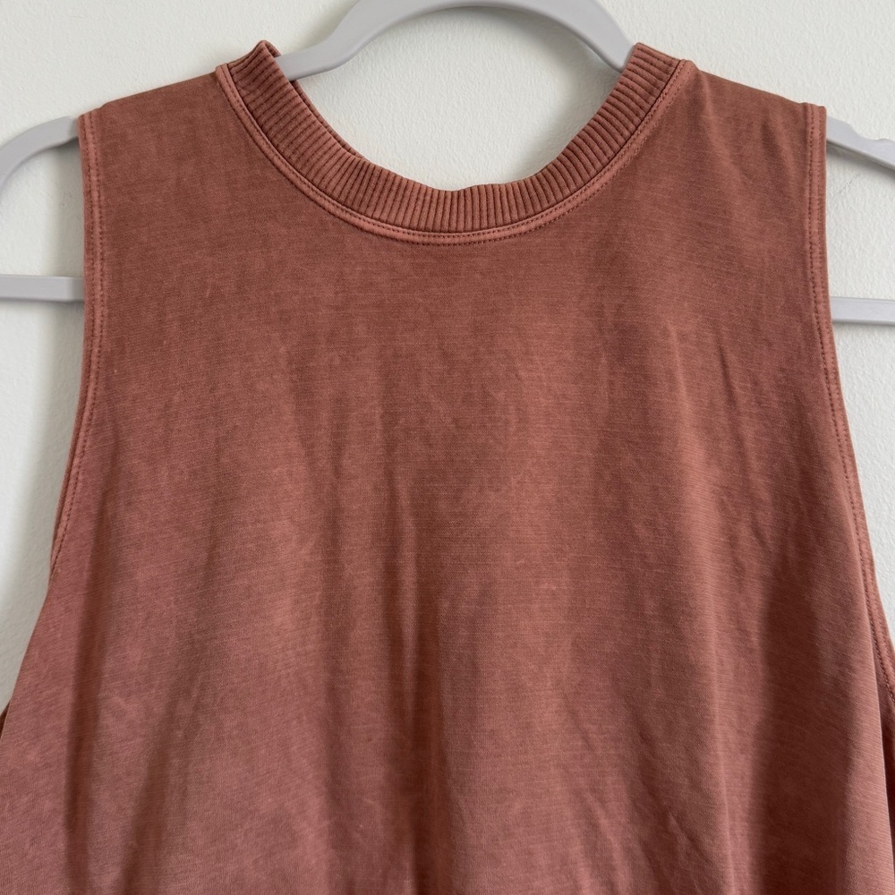 Free People Movement Loose Fit Muscle Tank Medium / Large Rust Orange - Picture 3 of 5